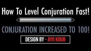 Skyrim (2024) How To Level Up Conjuration Fast! (@Ayokdub)