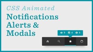 Notifications, Alerts, Menus — CSS Animations