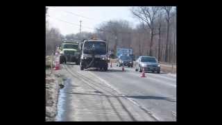 Pothole-filling machine