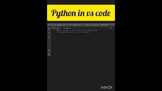 Python in vs code | How to run python in visual studio code #python  #pythontutorial