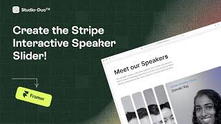 Learn to Design with Framer: Create the Stripe Speaker Interactive Slider!