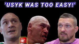 BREAKING NEWS  'I THOUGHT OLEKSANDR USYK WOULD'VE BEEN HARDER, I TOOK HIN TOO EASY!'~ TYSON FURY 