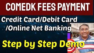 How to make payment in Comedk 2024|Comedk fee payment|Comedk counselling 2024|COMEDK fees structure