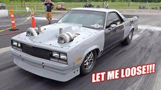 Midwest Drag Week DAY 1 - Mullet's First FULL 1/4 Mile Runs With the Big Block! Spinning Like CRAZY