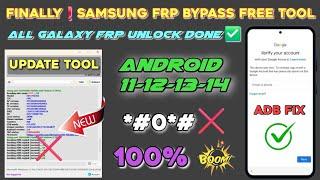 December 14, 2024 New Frp unlock Tool All Galaxy Free /All Samsung Frp Bypass Android 12,13,14