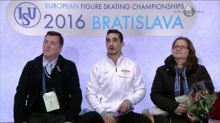 2016 Europeans - Javier Fernandez SP UHD