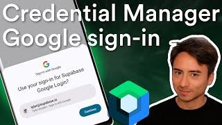 Sign in with Google on Android using Credential Manager and Supabase Auth