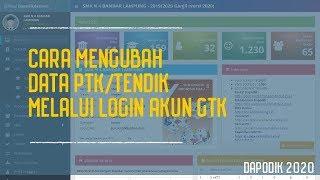  CARA PERBAIKAN DATA PTK MELALUI LOGIN AKUN PTK DAPODIK