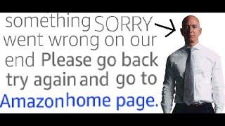 amazon's "sorry something went wrong on our end" dogs low to high search lie, page refresh defeat?