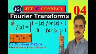 Fourier Transform || f(x)=1-|x| || 18mat31 || Dr Prashant Patil