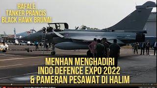 MENHAN MENGHADIRI PAMERAN PESAWAT DI LANUD HALIM DALAM INDO DEFENCE EXPO 2022