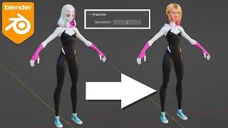 Mutliple Fortnite edit styles in one model (Blender)