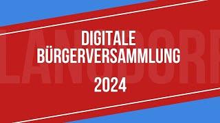 Bürgerversammlung Gemeinde Langdorf 2024