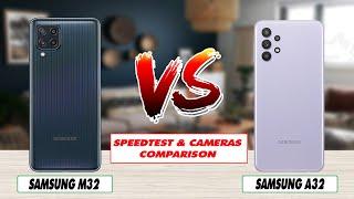 Samsung Galaxy M32 vs Galaxy A32 | SpeedTest and Camera comparison