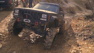 Jeep Cherokee XJ V8 LS1 with UNIMOG Portal Axles | First Offroad Testdrive