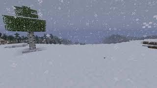  ️ Minecraft Relaxing Snow Storm Ambience w/vanilla music (10 Hours) ️ 