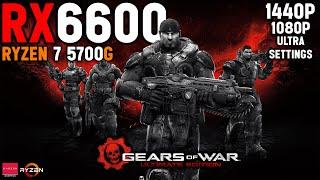 Gears of War: Ultimate Edition | RX6600 8GB + Ryzen 7 5700G + 16GB RAM