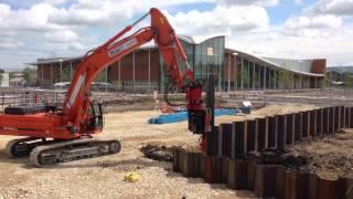 amazing sheet pile driving