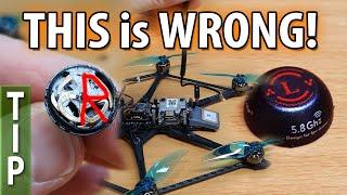 DJI Antennas range not good? WRONG polarization (RHCP vs. LHCP) here on Flywoo Hexplorer