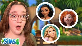 Building TINY HOUSES for all of the Disney Princesses in the Sims 4