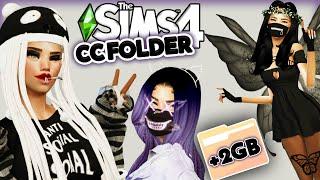 Sims 4 My NEW CC Folder 2GB PHONK Tray + CC Folder Sim Download | Gothic, Punk, Phonk, female & male