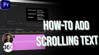 How to Create End Credits Scrolling Text in Adobe Premiere Pro 2020: Tutorial