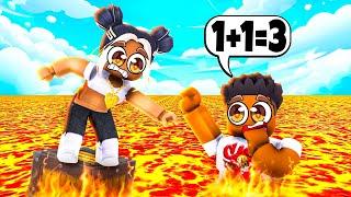 Roblox| Math Or Die Super Siah Vs Eva *Gets Heated*