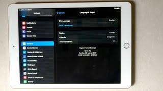 How To Change Country Region On iPad  - | Clock Settings