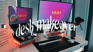 2024 Graphic Designer Desk Setup Makeover | Simple & Functional