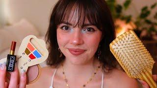 ASMR  Cozy Spring Personal Attention  (wooden makeup, pampering, cozy friend)