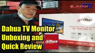 Vlog 24 | 22 Inches Dahua 1080P Full High Definition TV Monitor Unboxing and Quick Review