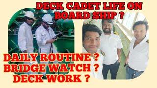 Deck cadet life and routine on board ships ? #deckcadet