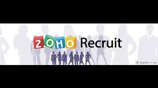 Zoho Recruit - Training Video