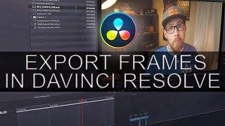 Export frame as image | DaVinci Resolve 16