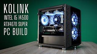 KOLINK | i5 14500 | RTX4070 SUPER | 1400 EUR MATX PC BUILD | ASMR | NO TALKING