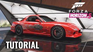 Forza Horizon 5 | Dom's Mazda RX7 Build Tutorial!
