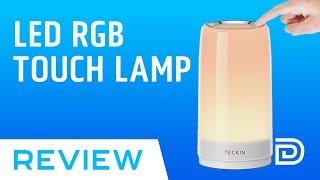 LED RGB Touch Table Lamp // Teckin Nightstand Lamp Review