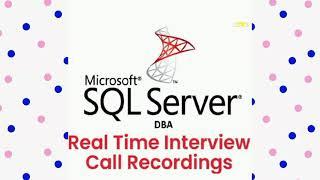 SQL DBA real time interviews#sqldba #sqldba real time interview #dba interview