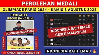 UPDATE! INDONESIA RAIH EMAS PERDANA ! Perolehan Medali Olimpiade Paris 2024 Day 13