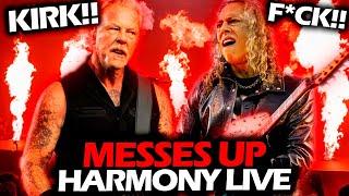 JAMES HETFIELD REACTION WHEN KIRK HAMMETT MESSES UP SONG LIVE (2024) #METALLICA