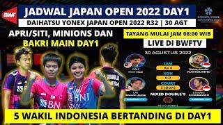 Jadwal Japan Open 2022 Day1 Hari ini: 5 Wakil INA Bertanding | Daihatus Yonex Japan Open 2022 R32