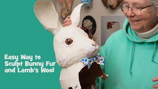 Fast 'N Final Bunny Fur or Lamb's Wool for Paper Mache