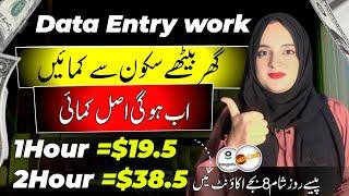 Data Entry Jobs $19.5 per Hour | Data Entry Work From Home Jobs | Fast online earning Method