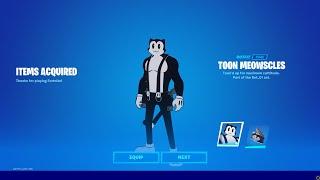 How To Get NEW Toon Meowscles Skin For FREE In Fortnite! (Toon Meowscles Bundle)