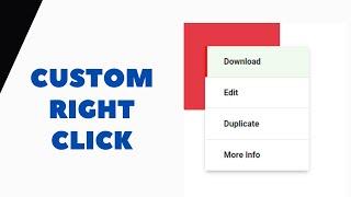 How To Create Custom Right Click (Context Menu) For Your Website - Live Blogger