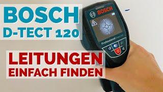 Kabel und Rohre in Wand zuverlässig orten | Bosch D-tect 120