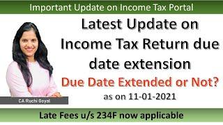 Income Tax Portal now updated with due dates and Penalty||