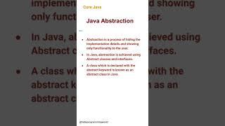 Java  Abstraction (09) #corejava #abstraction