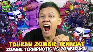 TAURAN ZOMBIE 3 VS 3 MANA YG TERKUAT ?? ZOMBIE TERHIPNOTIS VS ZOMBIE ASLI - Plants VS Zombies Fusion