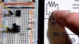 UA741 op amp 741 voltage follower circuit for DC step by step build